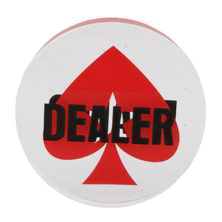 Acrylic Gaming Dealer Button - Crystal, Set of 5 - Saudi Aces