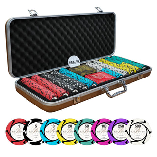 Bellagio Casino Poker Chipset - EPT, 300/500 Pcs, Clay, 40mm, 14g - Saudi Aces