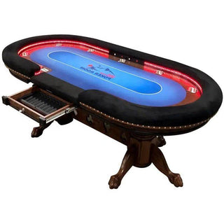 Falcon Spade Poker Table - Saudi Aces
