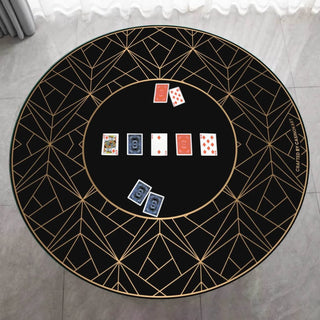 Astra Series Poker Table Mat - Round, 5x5ft - Saudi Aces