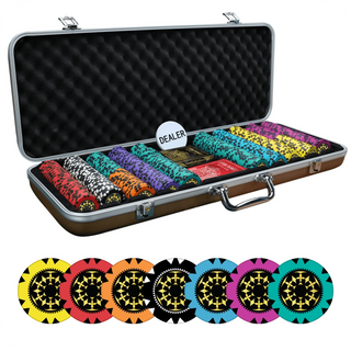 Aureate Galaxy Poker Chipset Without Denomination - GR, 300/500 Pcs, Clay, 40mm, 14g - Saudi Aces