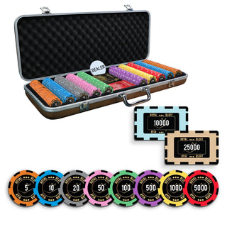 Axiom Gaming Chipset - 300/500 Pcs, 10/20 Plaques, Ceramic, 40mm, 10g - Saudi Aces