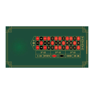 Bet Vault Roulette Table Mat - Rectangle, 6x3ft - Saudi Aces