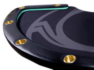 Black Bean Poker Table - Saudi Aces