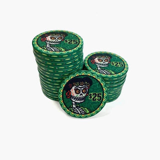 Customisable Poker Chips- Ceramic, 40/43/45/50mm - Saudi Aces