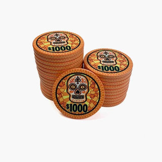 Customisable Poker Chips- Ceramic, 40/43/45/50mm - Saudi Aces