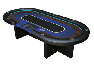 Cross High Poker Table - Saudi Aces