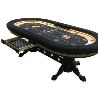 Falcon Spade Poker Table - Saudi Aces