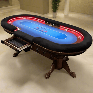 Falcon Spade Poker Table - Saudi Aces