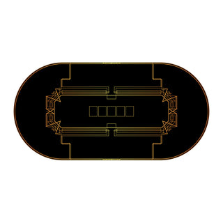 Gambit Poker Mat - Oval, 6x3ft
