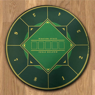 Gripper Series Poker Table Mat - Round, 4x4ft - Saudi Aces