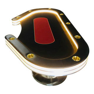 High Roller LED Poker Table - Saudi Aces