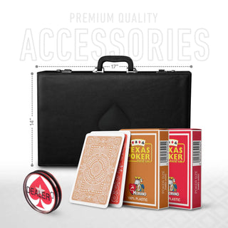 Modiano Poker Chipset - TN, 500/800/1000 Pcs, 30/50/80 Plaques, Clay, 45mm, 18g - Saudi Aces