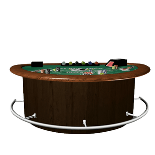 Leo Printed Blackjack Table - Saudi Aces