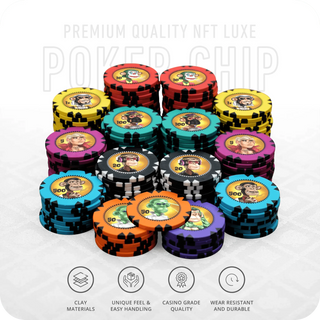NFT Luxe Poker Chipset - GR, 300/500 Pcs, Clay, 40mm, 14g - Saudi Aces