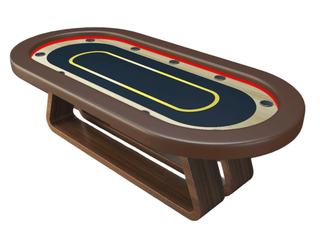 Napoli Series Poker Table - Saudi Aces