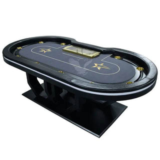 Swirl Rings Poker Table - Saudi Aces