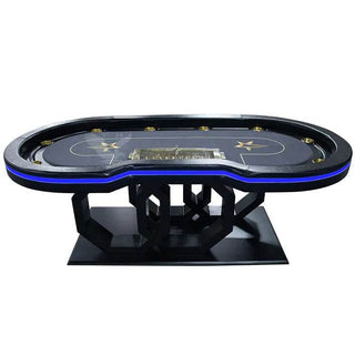Swirl Rings Poker Table - Saudi Aces