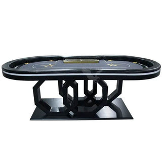 Swirl Rings Poker Table - Saudi Aces