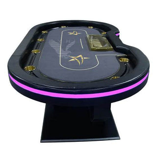 Swirl Rings Poker Table - Saudi Aces