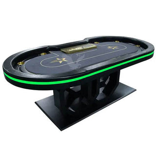 Swirl Rings Poker Table - Saudi Aces
