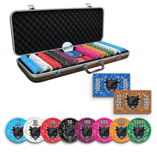 Vixen Poker Chipset - 300/500 Pcs, 10/20 Plaques, Ceramic, 40mm, 10g - Saudi Aces